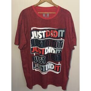 OG Hustle Just Did It Red T-Shirt Size 3XL